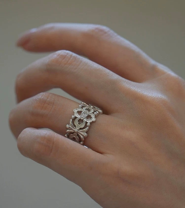 openwork diamond ring，Hermays ring，designer diamond ring，everyday luxury ring，crystal ring for women，daily wear diamond ring，unique designer ring brand，openwork ring luxury