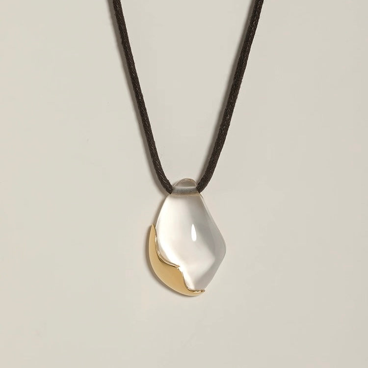 Glacier-White Crystal Necklace
