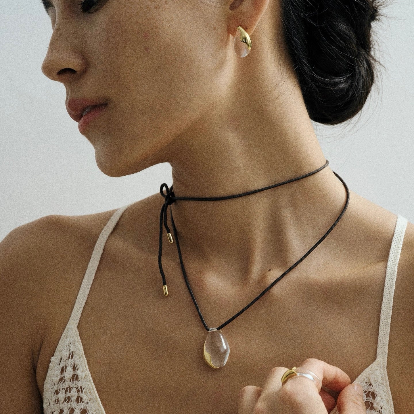 Glacier-White Crystal Necklace