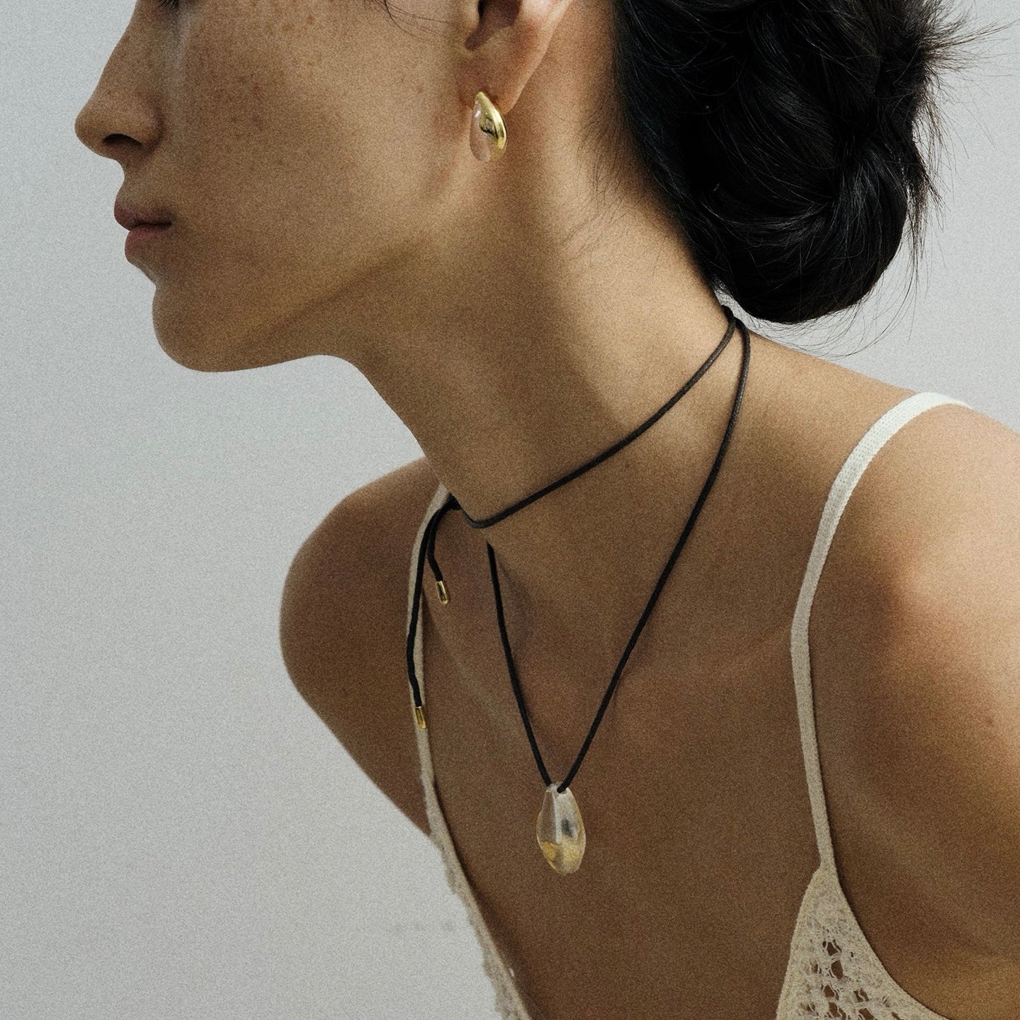 Glacier-White Crystal Necklace