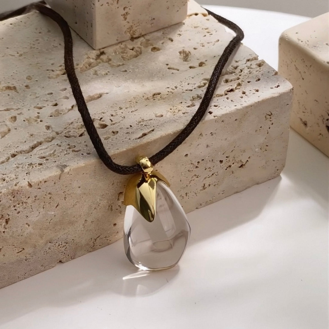 Glacier-White Crystal Necklace