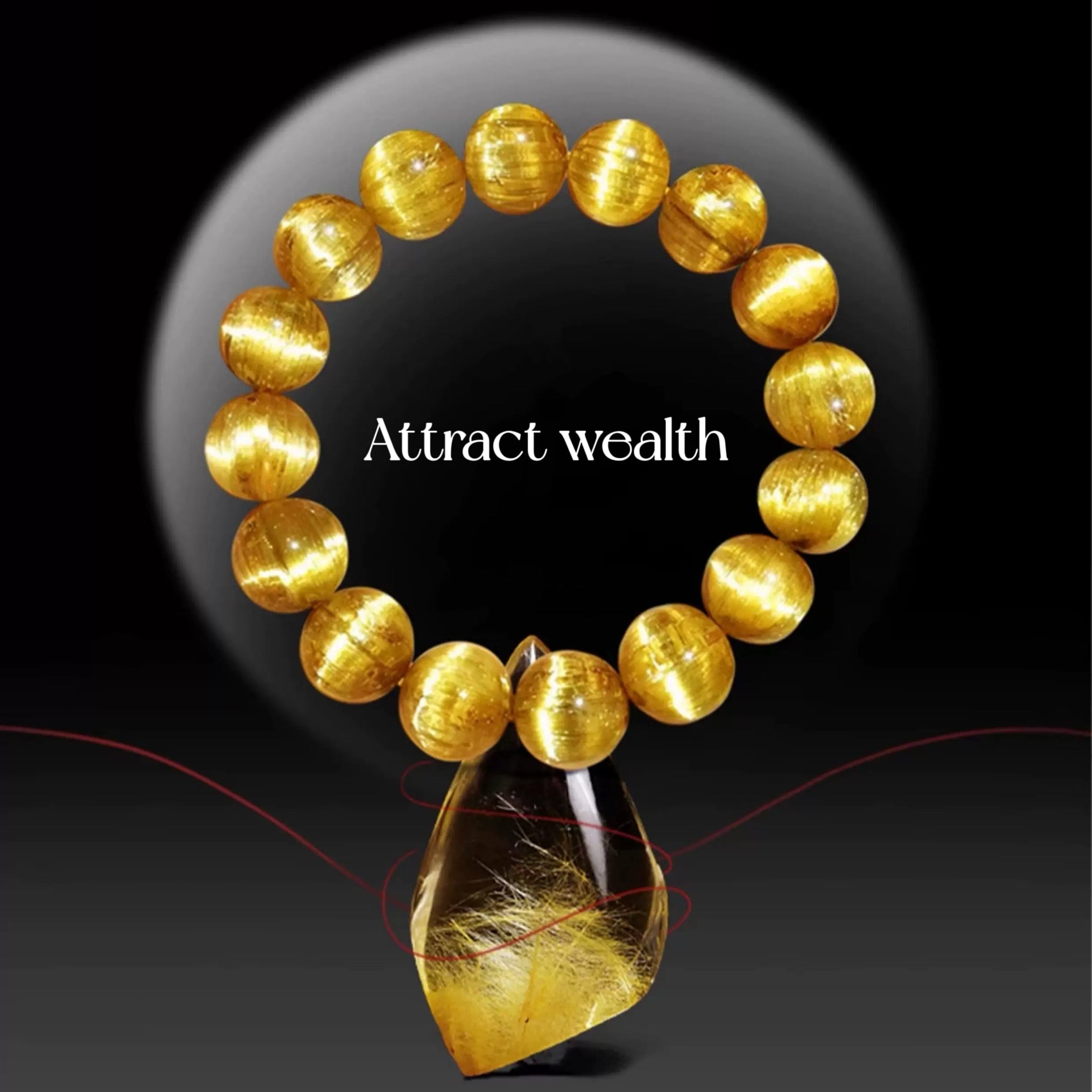 Natural Golden Crystal Good Luck Bracelet