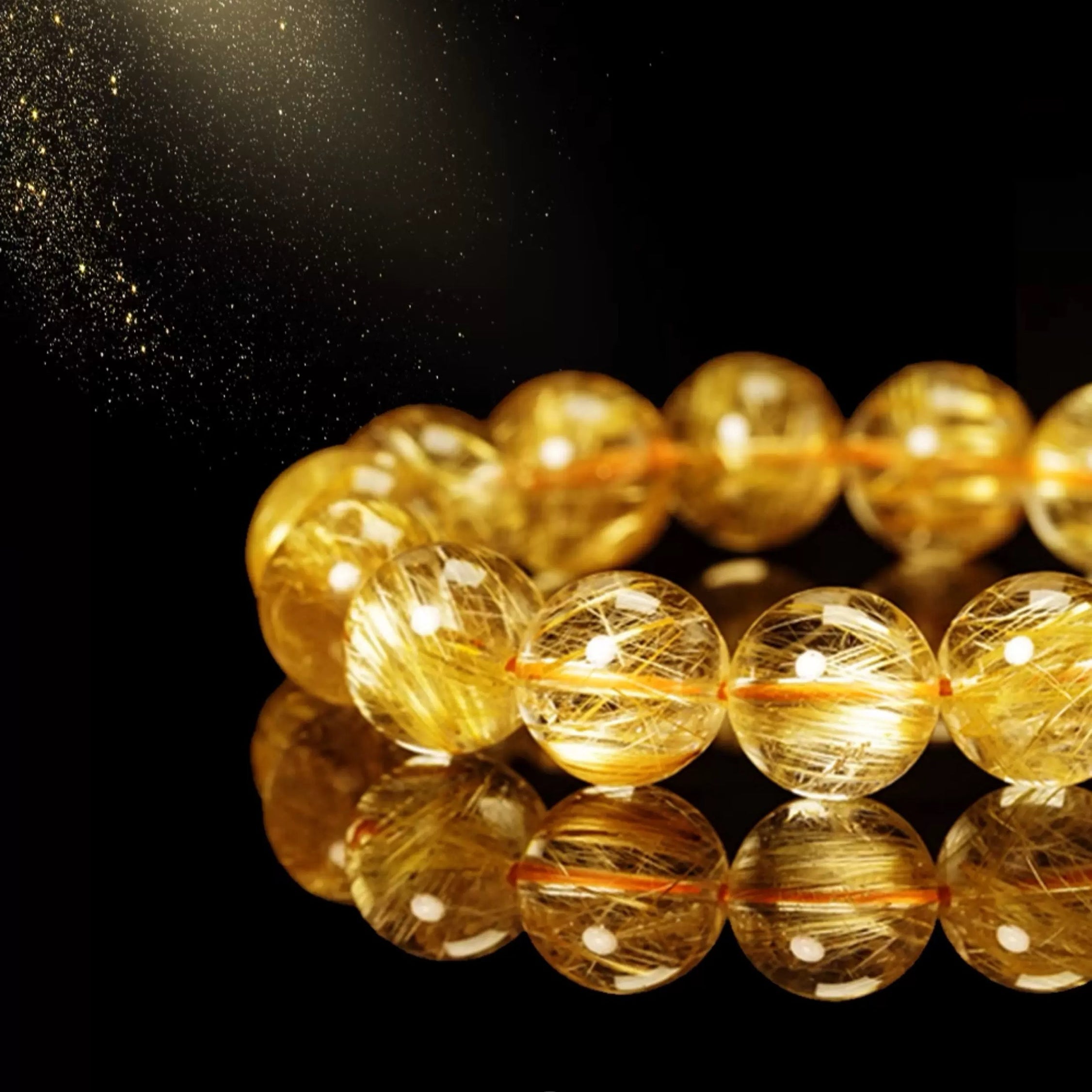Natural Golden Crystal Good Luck Bracelet