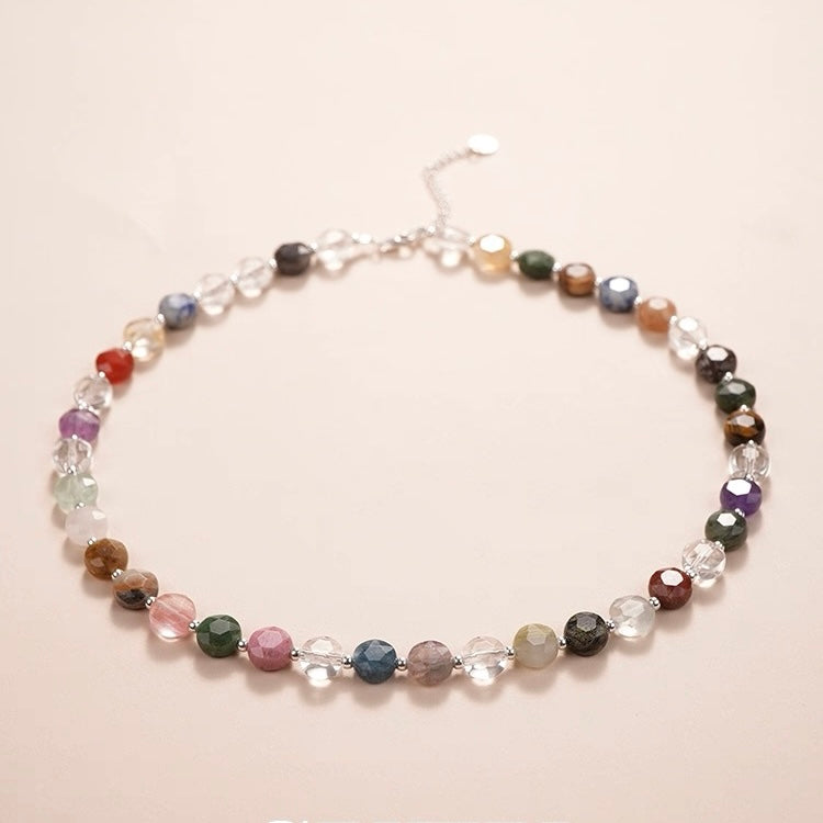 Kaleidoscope-Rainbow Crystal Necklace-01，HERMATYS