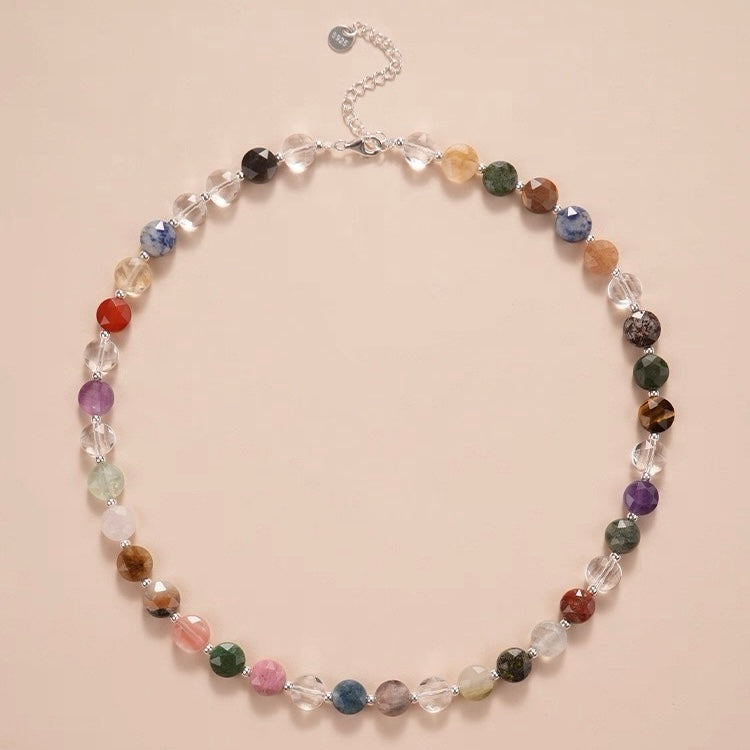 Kaleidoscope-Rainbow Crystal Necklace-01，HERMATYS