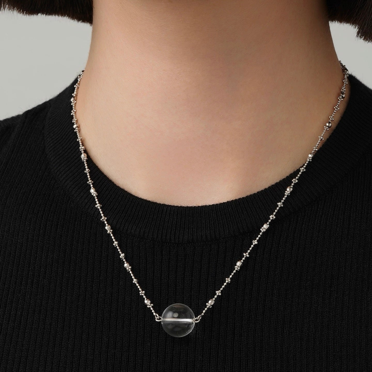 White Crystal Necklace