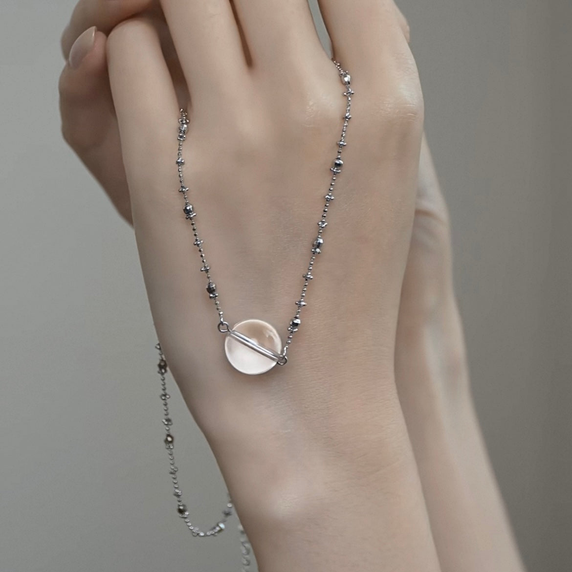 White Crystal Necklace